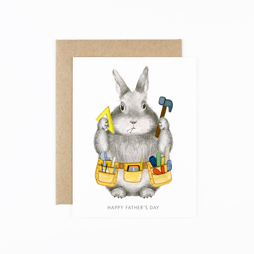 Dad Bunny Card - Funny Father's Day Greeting Card for Dads - Perfect for Birthday, Anniversary & Special Occasions