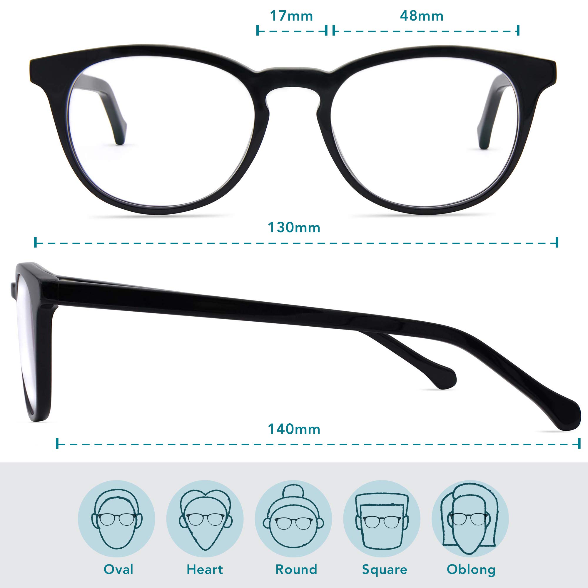Felix Gray Roebling Blue Light Blocking Glasses for Kids (Ages 9-13) - Large Frame Size - Reduce Eye Strain for Online Learning & Gaming - Computer & Screen Protection Glasses