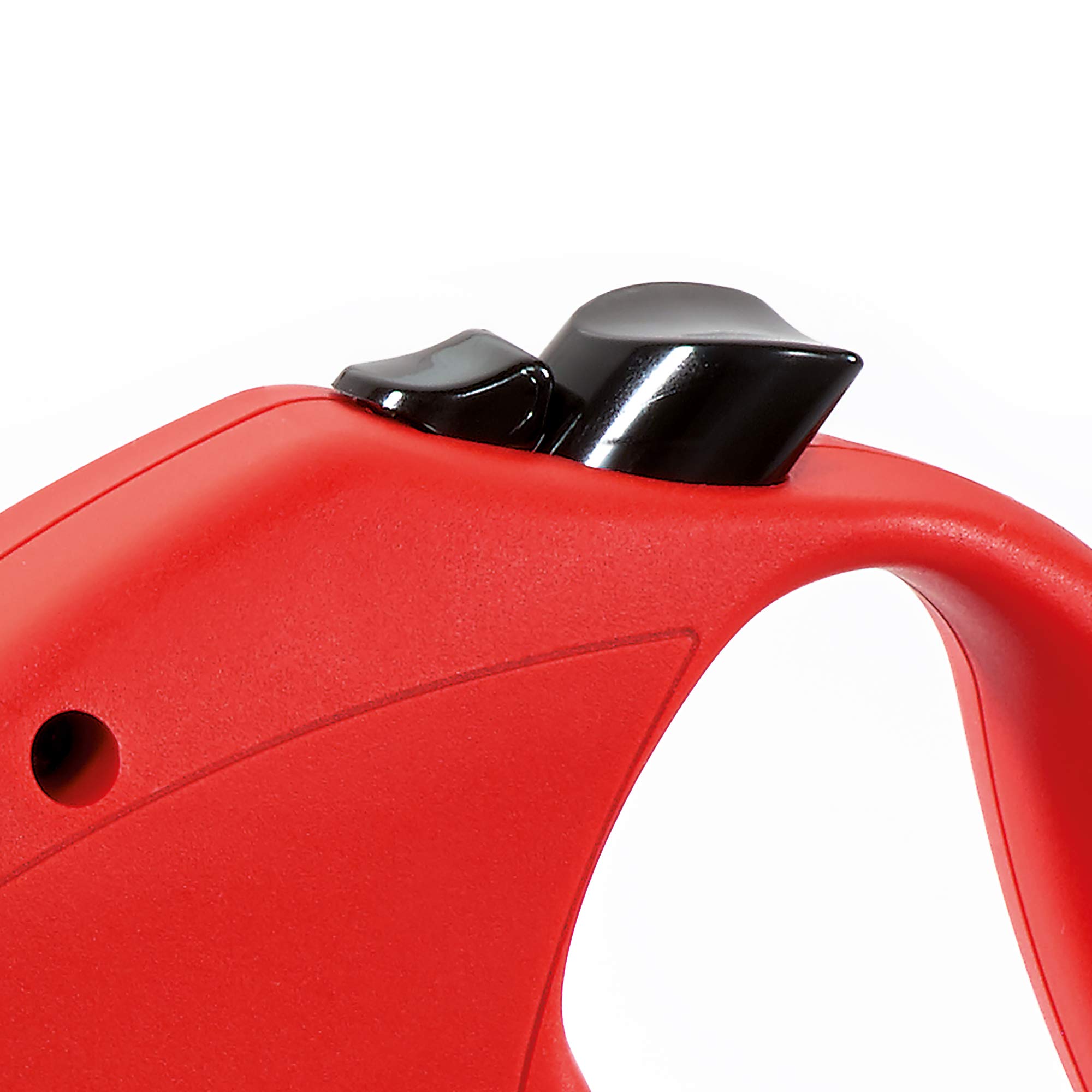 Flexi Basic Standard Cord Retractable Dog Leash - 5m (16ft) Red Medium for Dogs up to 20kg/44lbs - Perfect for Walking, Training & Outdoor Adventures with Your Pet