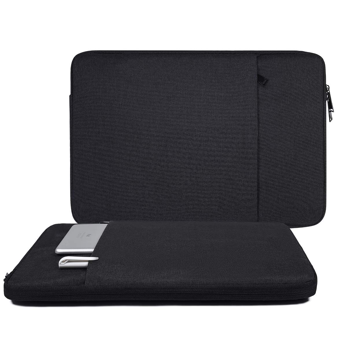 14 Inch Laptop Sleeve for Dell, HP, Lenovo & ASUS - Protective Computer Case Bag Compatible with Dell Latitude/Inspiron/XPS, HP EliteBook/Pavilion, Lenovo Yoga/ThinkPad (Black) - Perfect for Work, School & Travel