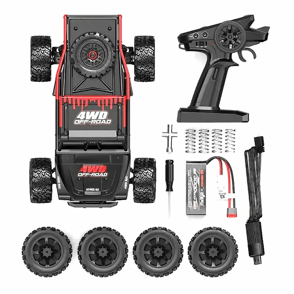 MJX Hyper Go 1/14 Scale 4WD High-Speed RC Car - 43KM/H, 2.4GHz Brushless, RTR (Ready-to-Run) - Perfect for Off-Road Racing, Backyard Driving & RC Car Enthusiasts