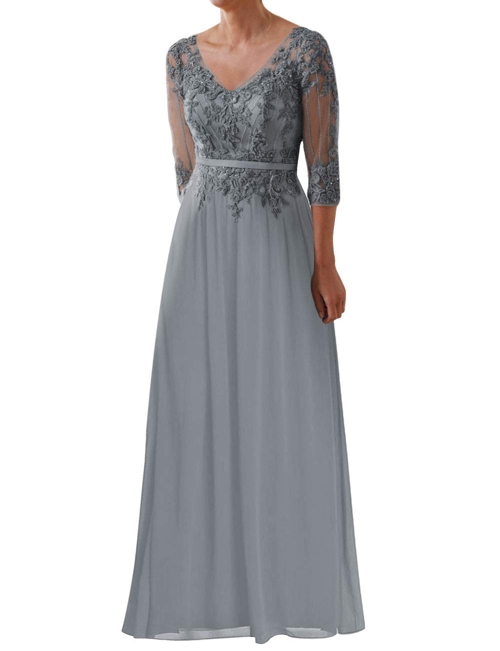Elegant Lace Mother of The Bride Dresses with Sleeves - Chiffon Formal Evening Gowns for Weddings, Parties & Special Occasions