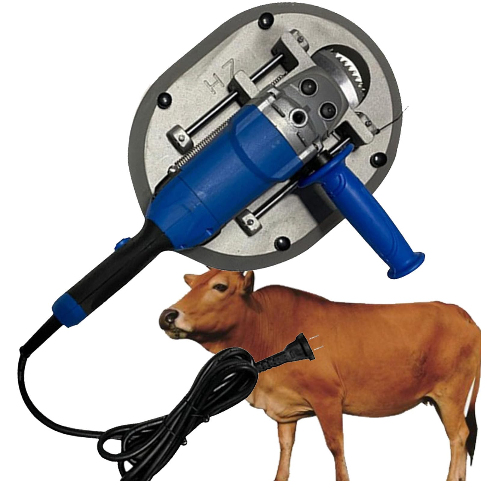 Electric Dehorner for Cattle, Sheep & Goats - Safe & Reliable Animal Dehorning Tool for Adult Livestock (Blue) - Perfect for Farm, Ranch & Veterinary Use