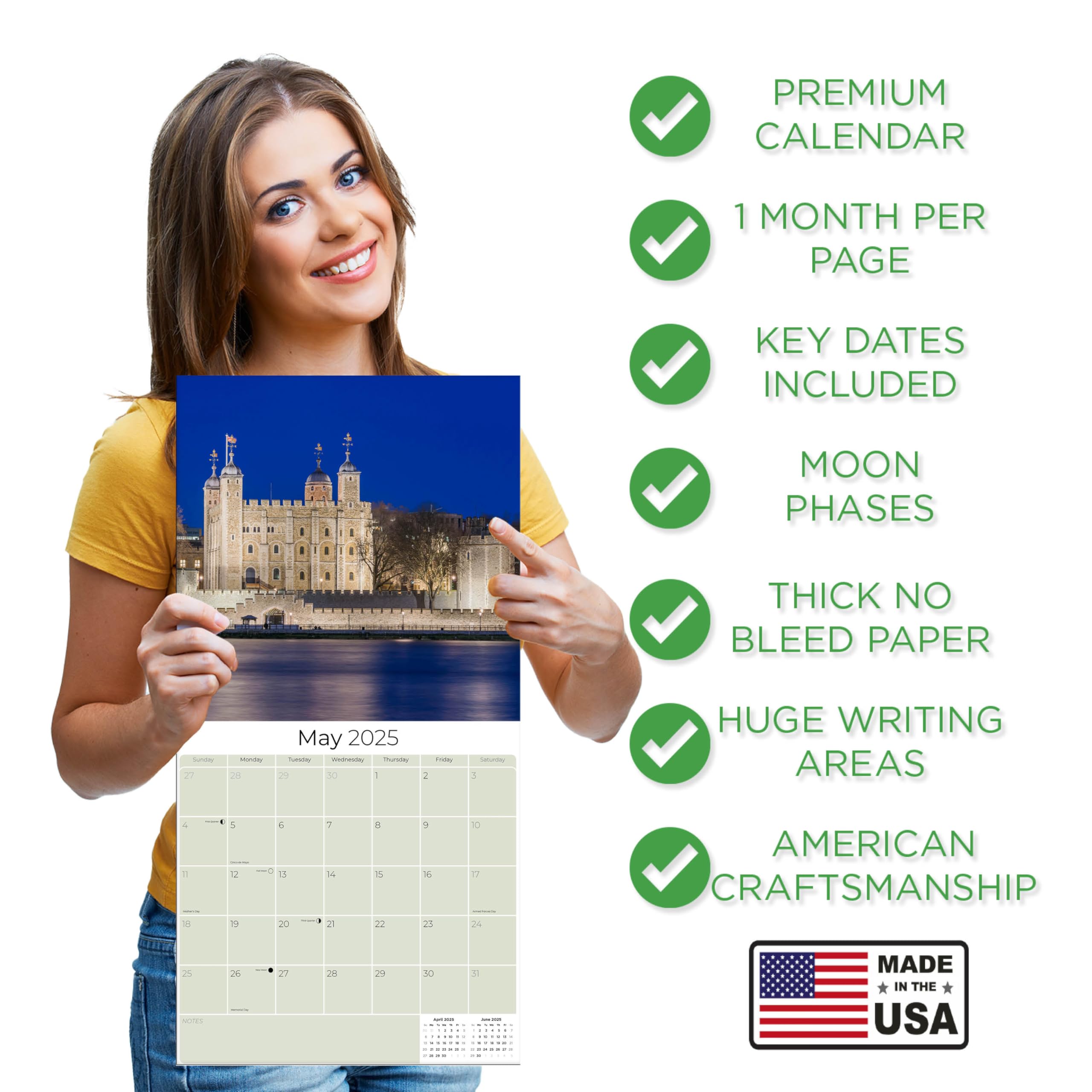 2024-2025 London Travel Wall Calendar - 12