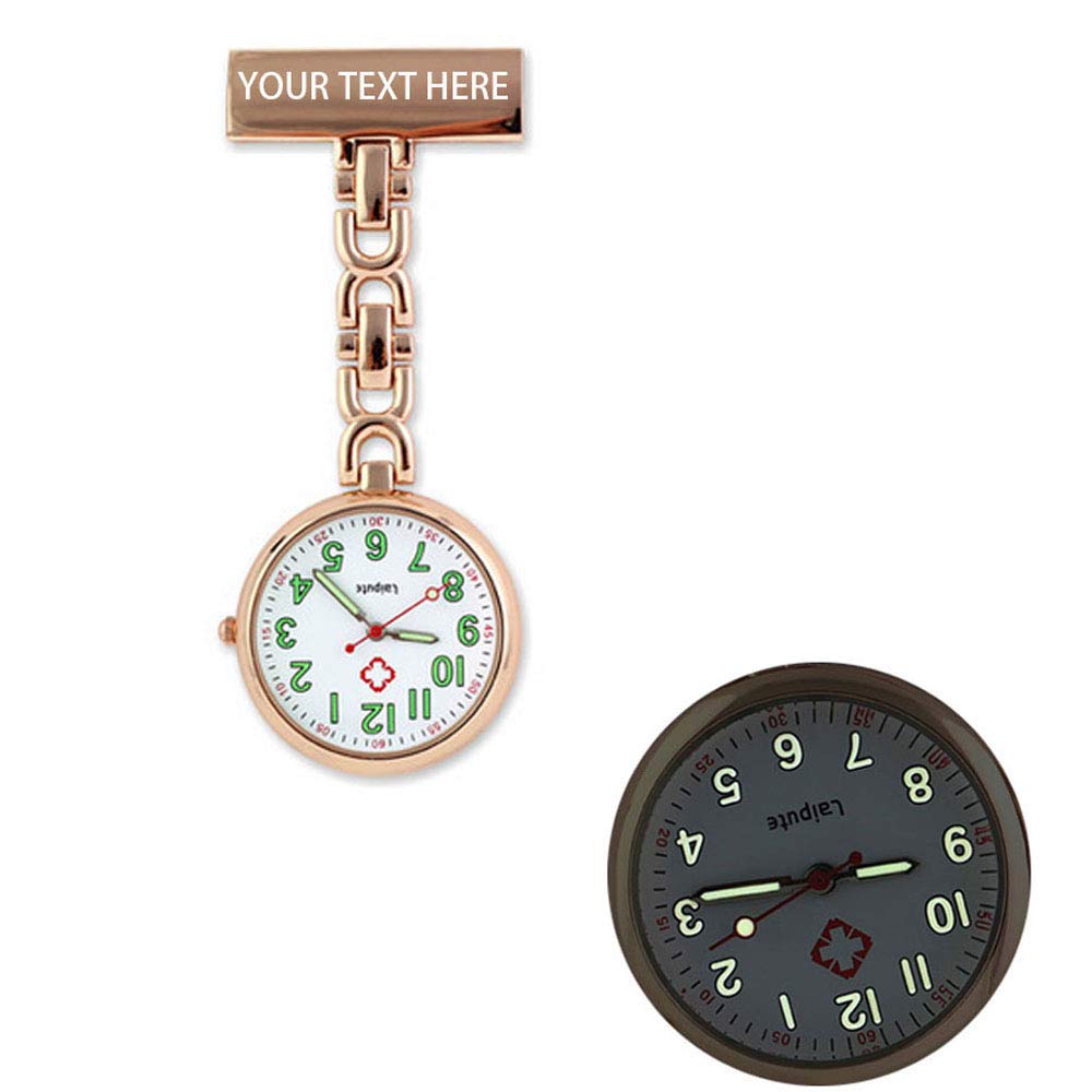 Personalized Engraved Nurse Watch - Custom Nurse Fob Watch with Luminous Dial - Perfect for Graduation, Christmas & Birthday Gifts - Ideal for Nurses, Doctors & Medical Professionals on Duty
