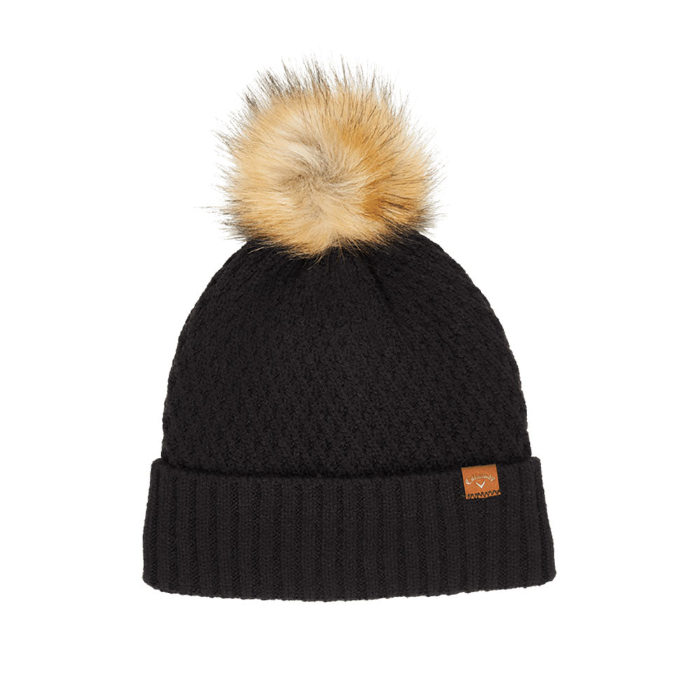 Callaway Women's Pom Pom Golf Beanie - Winter Warm Knit Hat for Cold Weather - Perfect for Golfing, Skiing, and Outdoor Activities