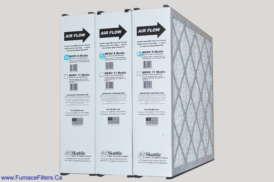 Direct Energy 000 0448 002 20x25x5 MERV 8 Furnace Air Filter - 3 Pack for DB 25 20 Air Cleaners | Improves Indoor Air Quality & HVAC Efficiency