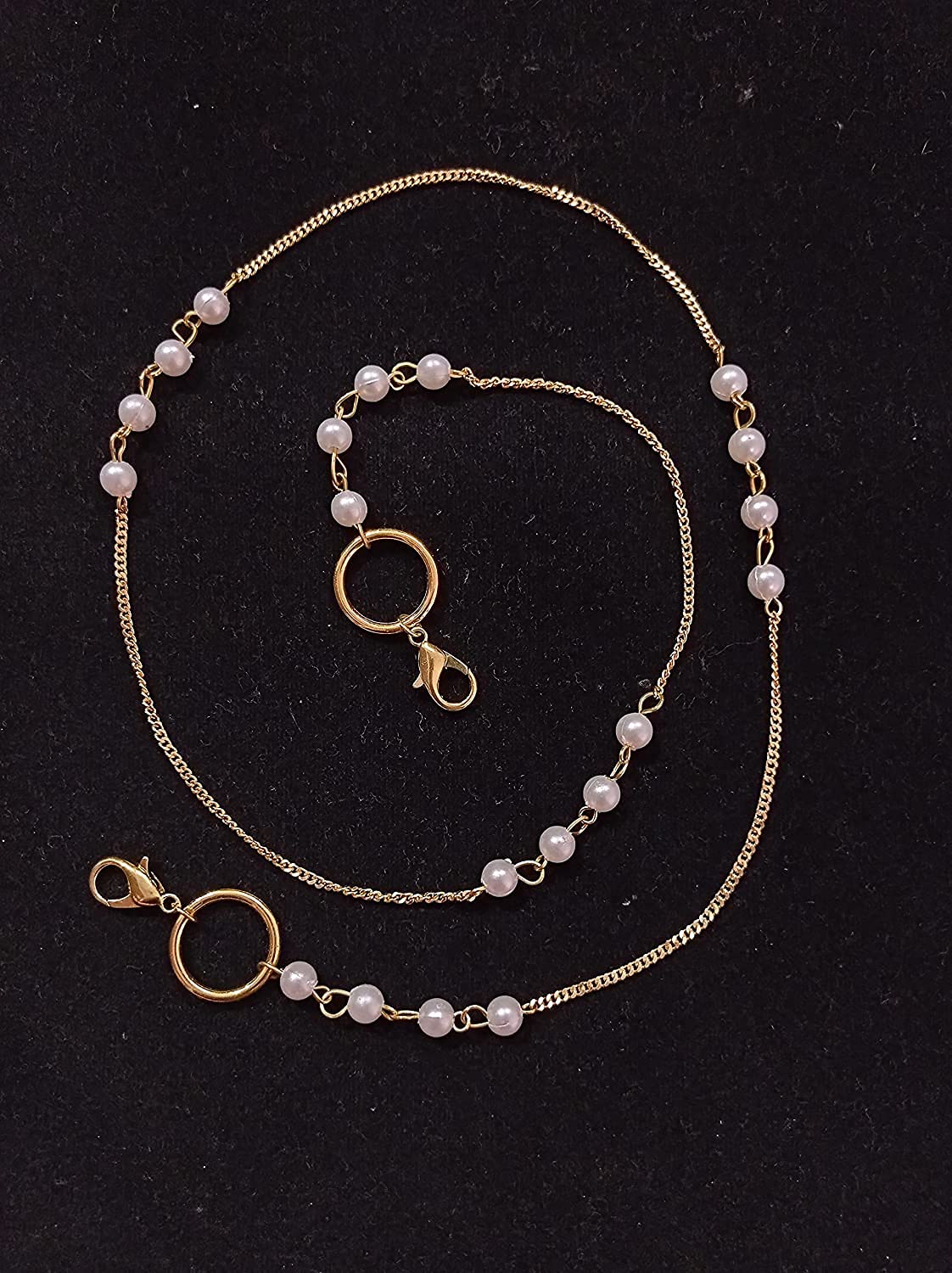 20pcs Pearl Beaded Face Mask Holder Necklace - 25