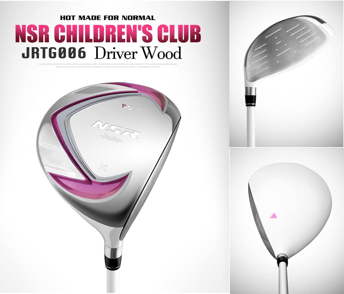 PGM Junior Golf Club Complete Set - Right Handed 6-Piece Youth Golf Clubs for Kids (Driver, Hybrid, 7 & 9 Irons, Wedge, Putter) with Stand Bag & 2 Headcovers - Perfect for Boys & Girls Learning Golf | Ideal for Backyard Practice, Driving Range & Junior Tournaments