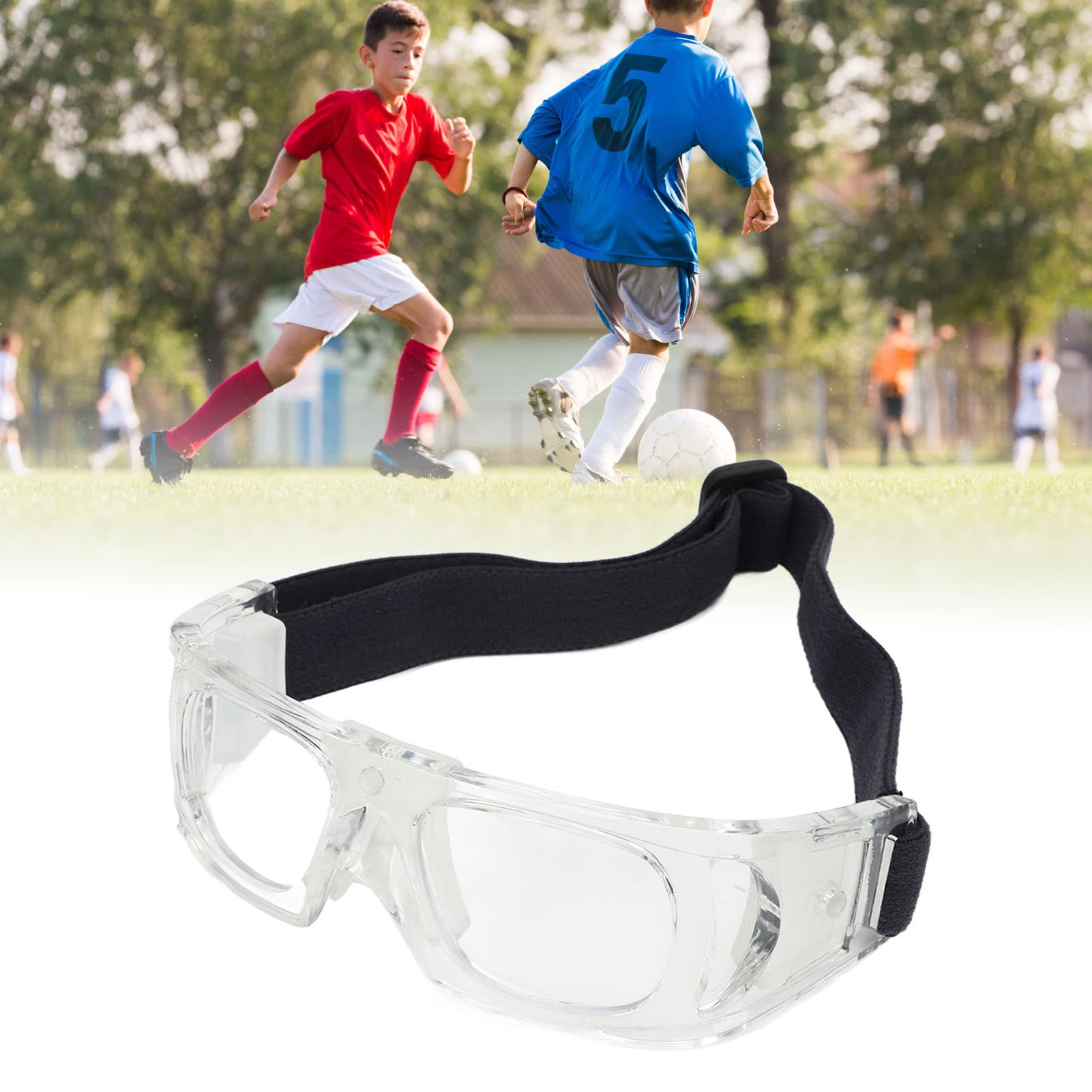 Topyond Impact Resistant Basketball Goggles for Kids - Protective PC Frame Sports Glasses for Basketball, Cycling & Outdoor Activities