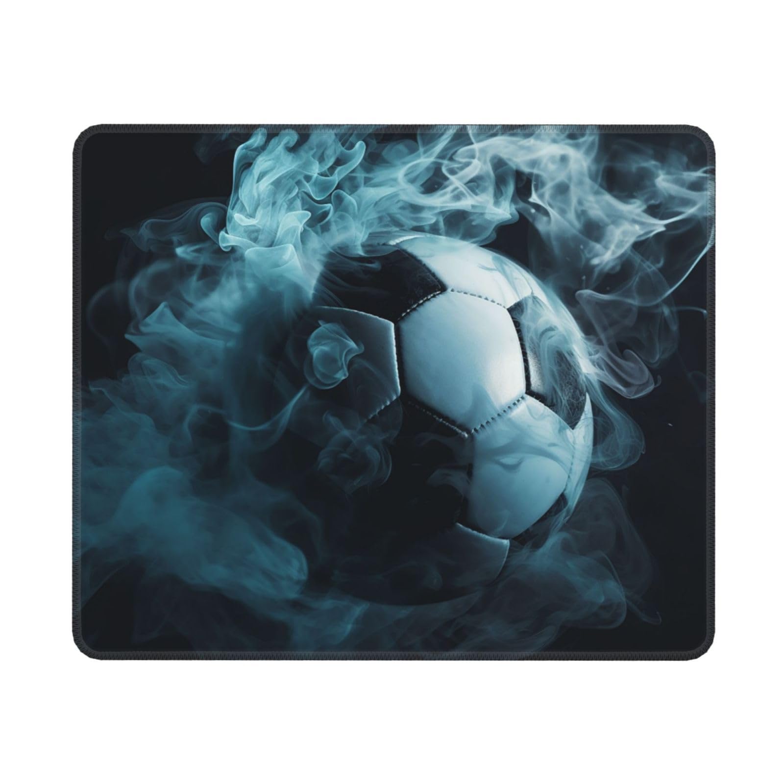 Premium Smoke Football Design Gaming Mouse Pad - 11.8 x 9.8 Inch Non-Slip Rubber Base Rectangular Mousepad for PC, Laptop, Office & Home Use | Perfect for Gamers, Programmers & Office Workers