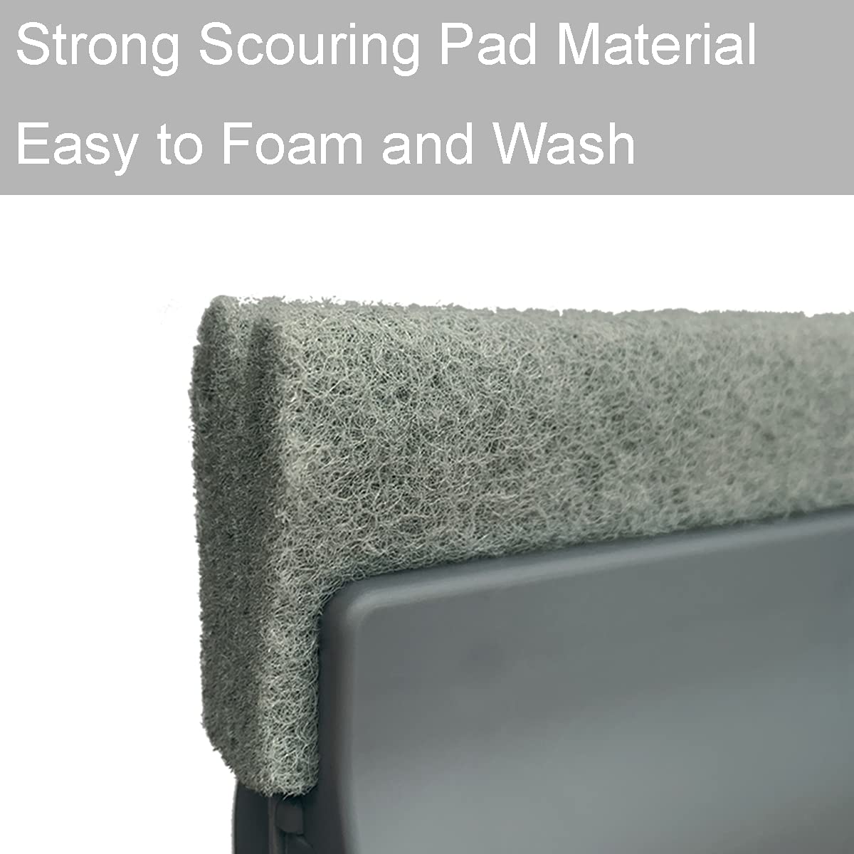 2 Pack Magic Window Cleaning Brush - Thickened Handheld Crevice Cleaner Tools for Deep Corners & Gaps - Perfect for Kitchen, Bathroom, Doors & Window Grooves - Gray (3.54x3.15x1.38in) - Ideal for Hard-to-Reach Areas & Detailed Cleaning Tasks