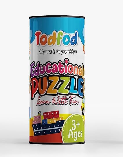TodFod Wooden Jigsaw Puzzle Toy for Kids - 36-Piece Vehicle Ship Alphabet Learning Game with English Consonants | Educational STEM Toy for Toddlers & Preschoolers | Perfect for Classroom, Birthday Gifts & Early Childhood Development