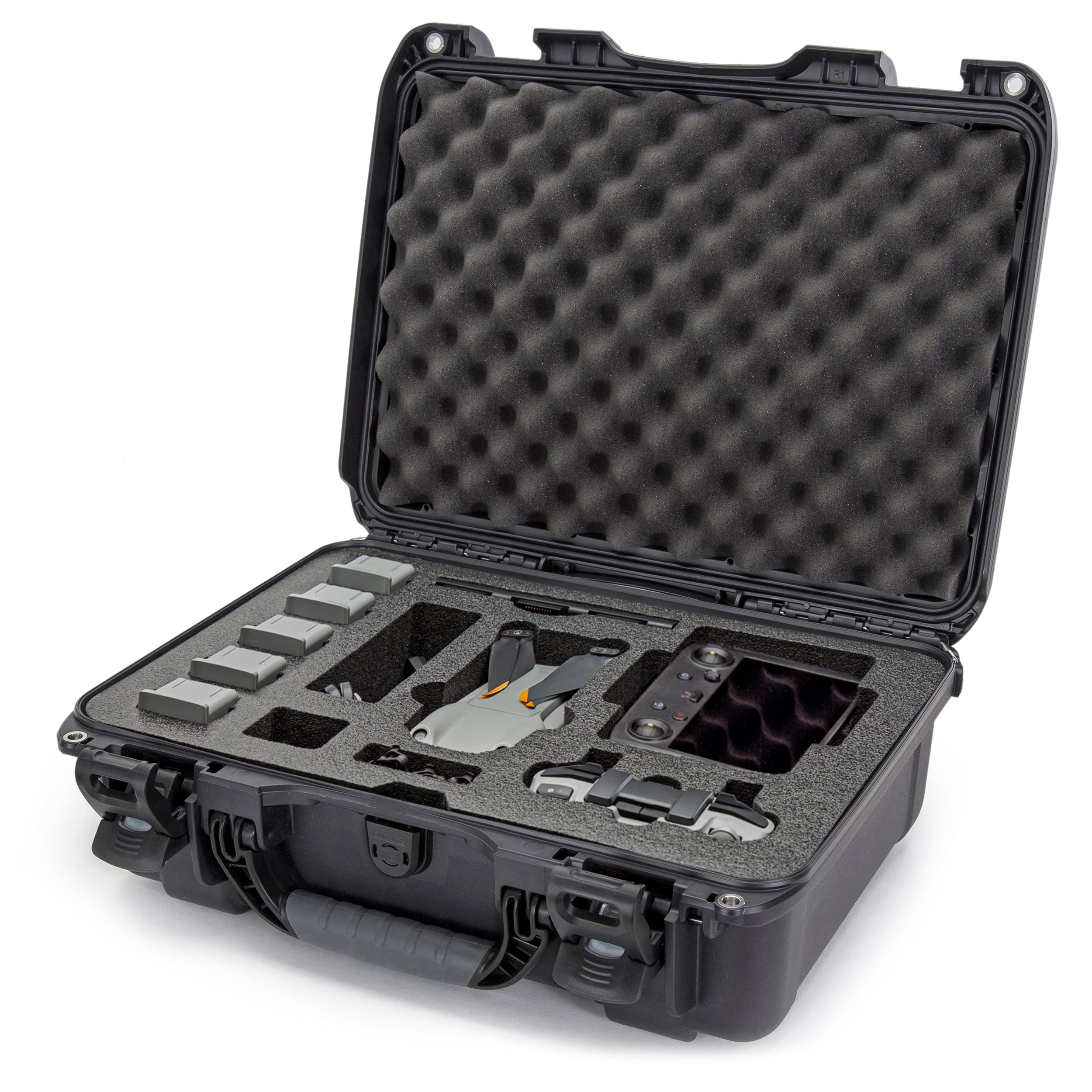 Nanuk 925-MAVIA2S7 Waterproof Hard Case with Custom Foam Insert for DJI Air 2S Fly More Combo & Smart Controller - Graphite | Protective Travel Storage for Drones & Accessories | Perfect for Outdoor Adventures, Air Travel & Professional Photography