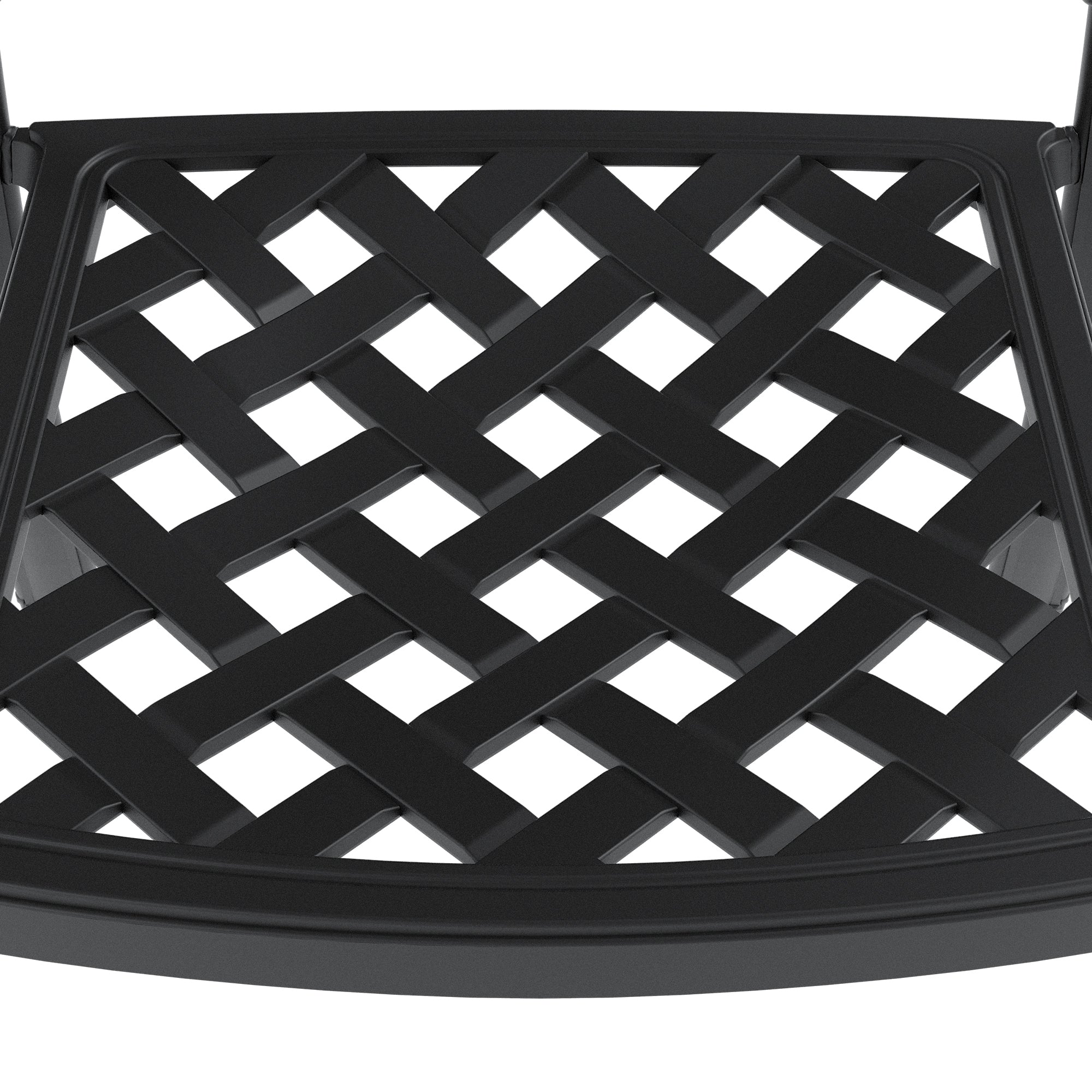 3-Piece Cast Aluminum Patio Furniture Set with Cushions (Random Colors) - Outdoor Dining & Lounge Set for Garden, Poolside, and Backyard Relaxation
