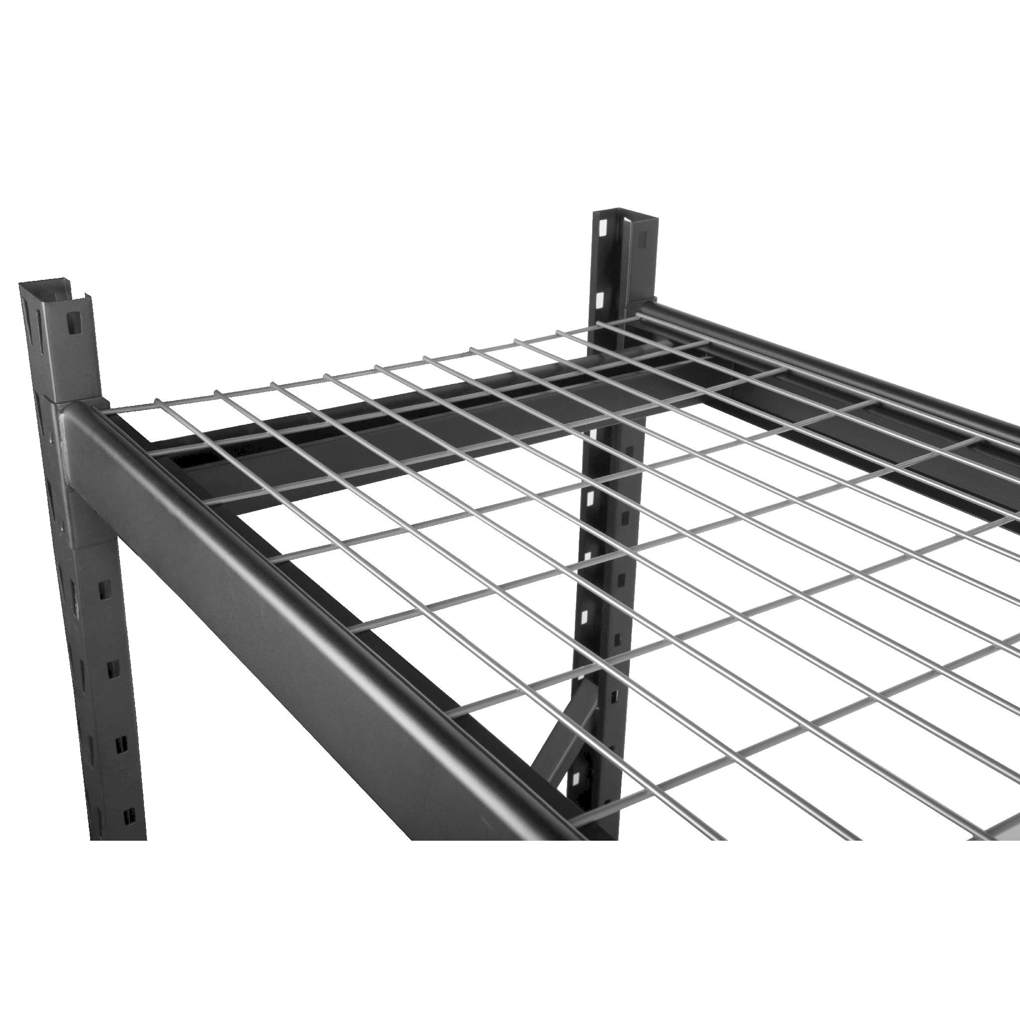 WEN RK7724 Heavy Duty 3-Tier Industrial Steel Storage Rack - Adjustable Shelves, 6000 lb Capacity - Perfect for Garage, Warehouse & Workshop Organization