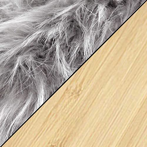 Natural Bamboo/Grey Plush