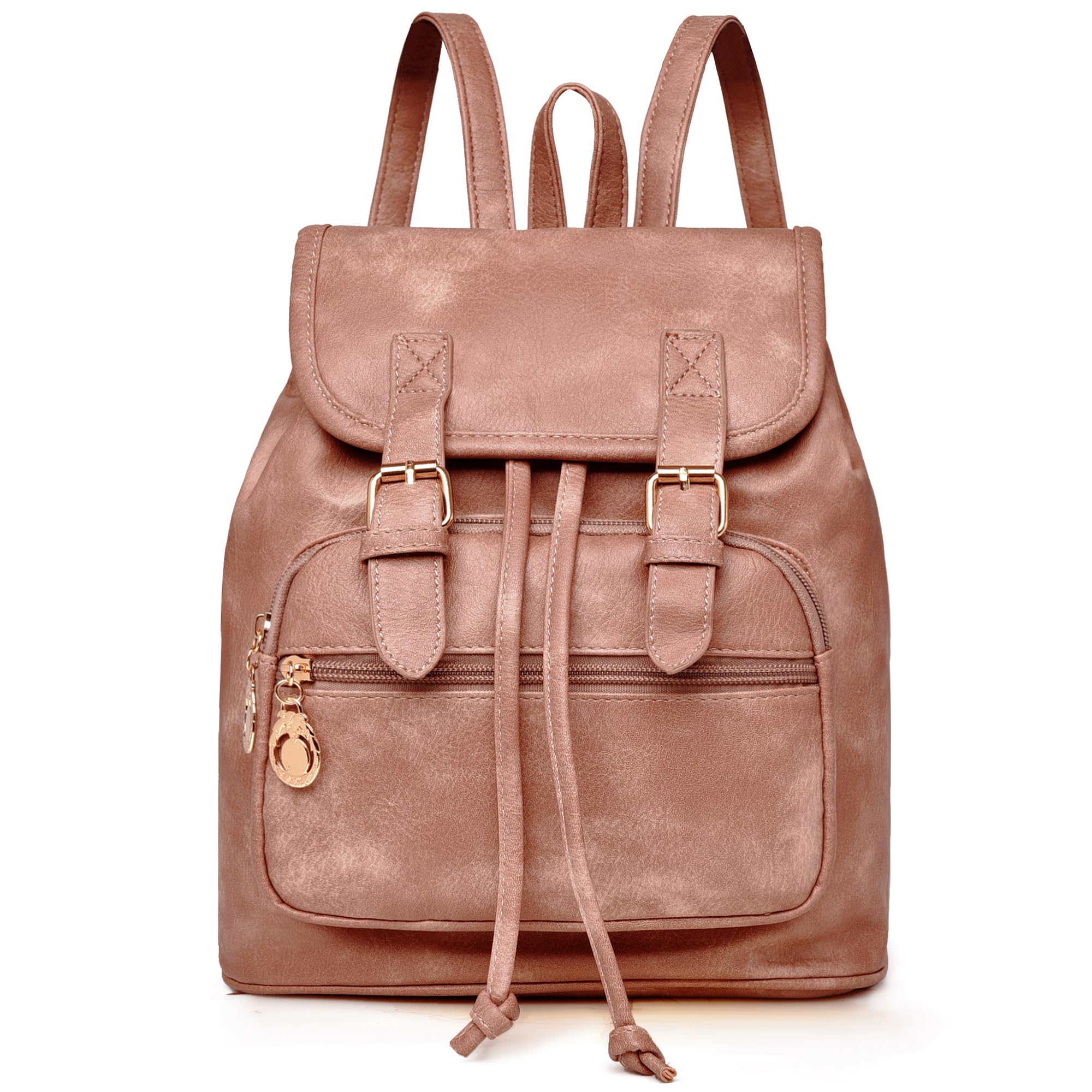 Mini Leather Backpack Purse for Women - Lightweight Small Daypack Shoulder Bag, Fashionable Travel & Everyday Use