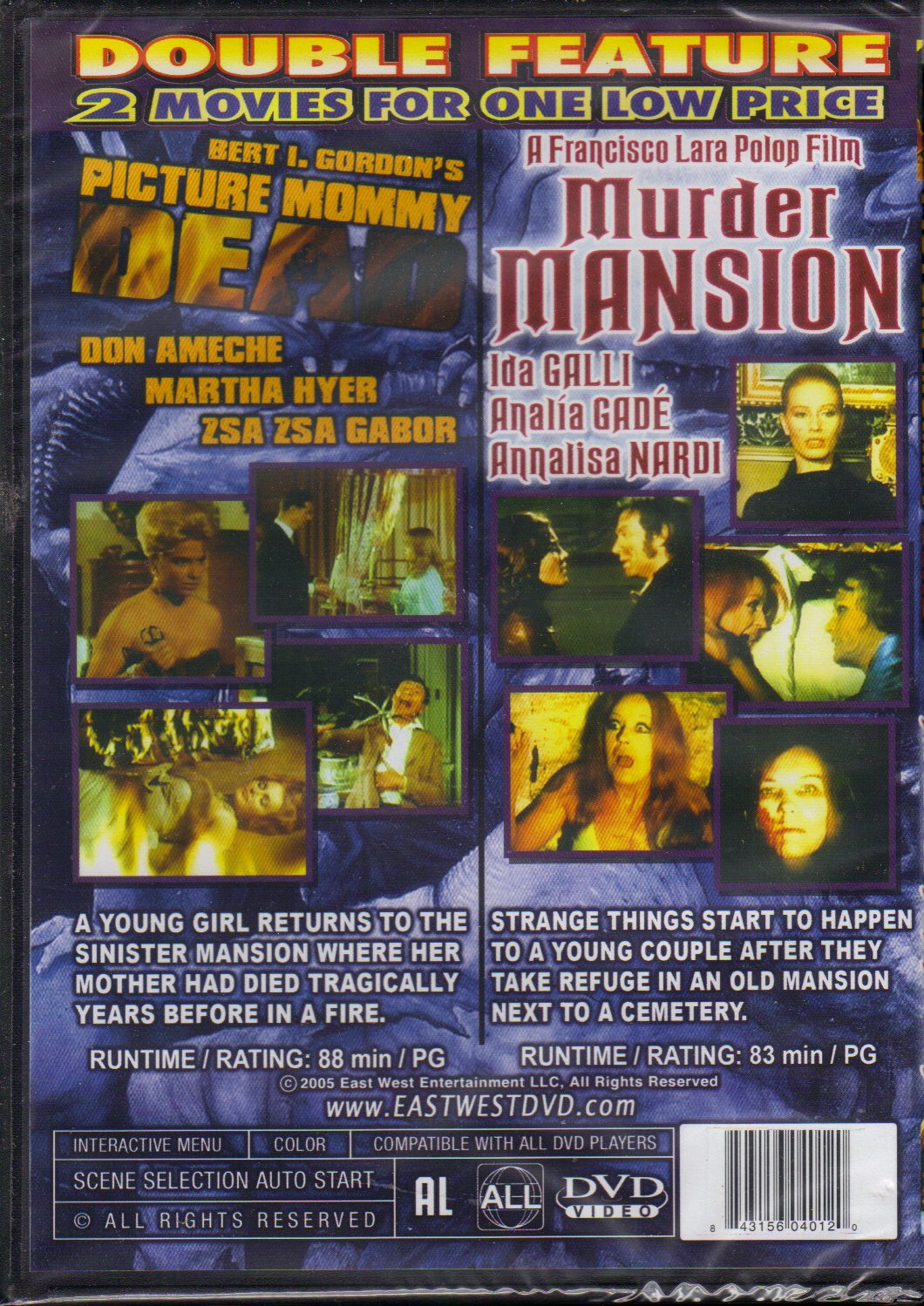 Picture Mommy Dead / Murder Mansion [Slim Case] - Thriller Horror Movie DVD - Perfect for Halloween Movie Nights & Horror Film Collections
