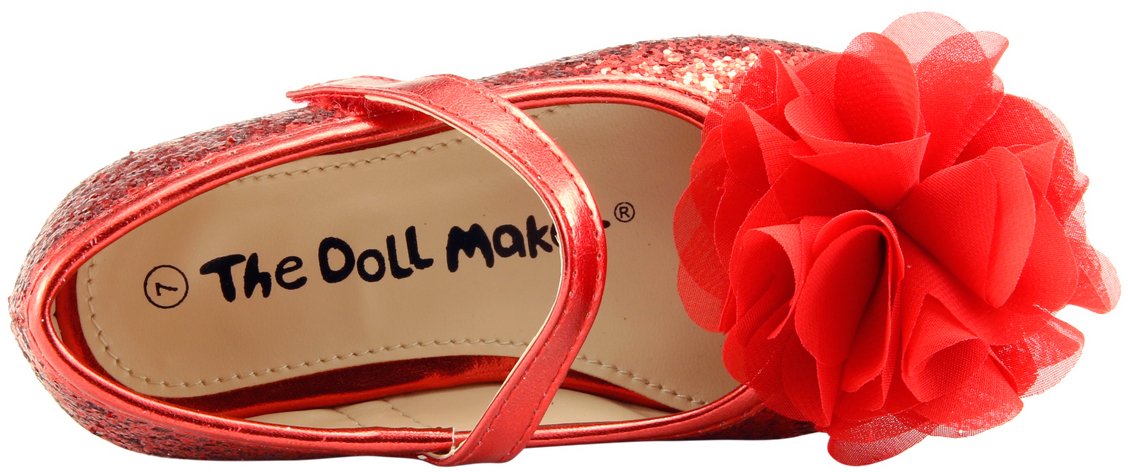 The Doll Maker Glitter Flat Shoes - Women's Fashion Glitter Ballet Flats for Parties, Weddings & Special Occasions
