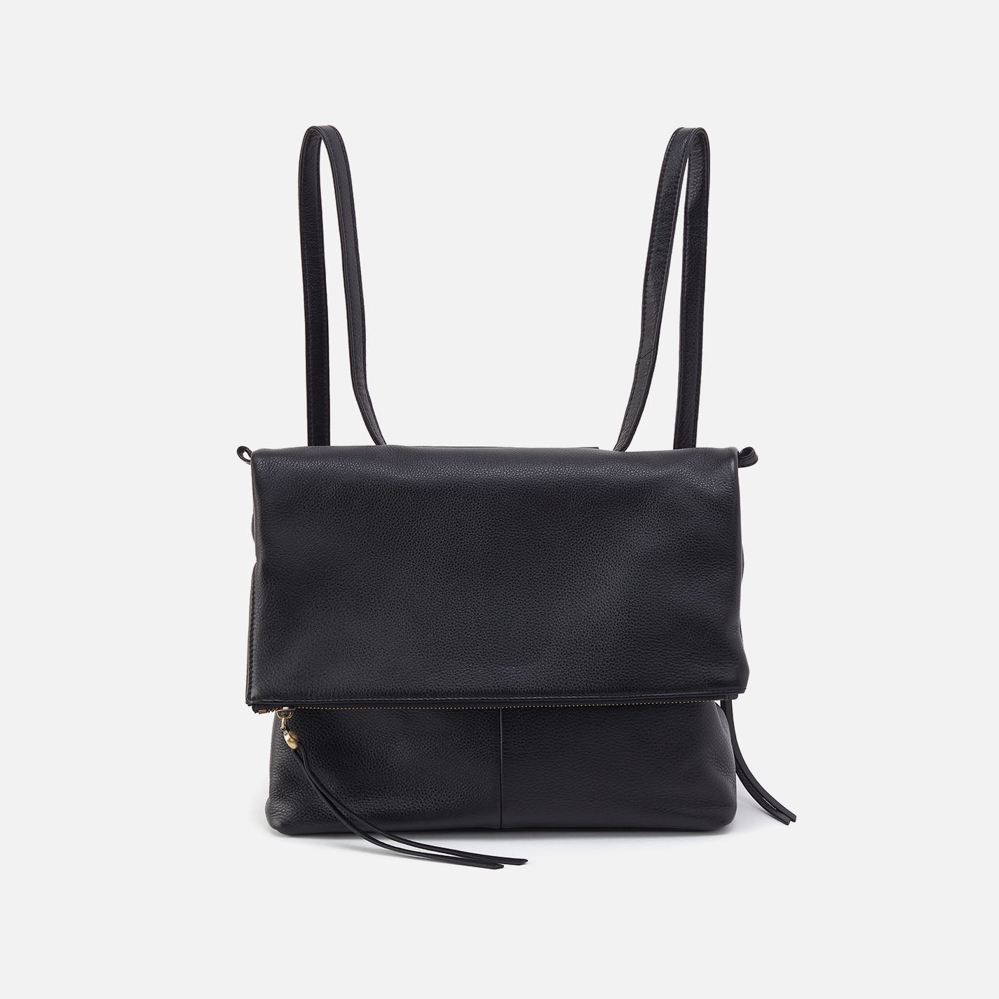 Premium Pebbled Leather Grant Backpack - Stylish & Durable Black Laptop Bag for Work, Travel & School | Water-Resistant & Spacious Design