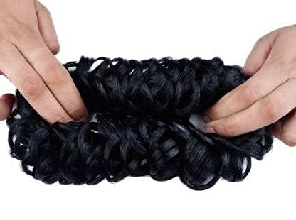 Raddhi Enterprises Black Juda Hair Band - Hair Bun Maker & Accessories for Women - Perfect for Workouts, Yoga, and Everyday Styling