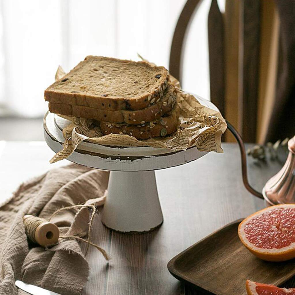 Rustic Wooden Cake Stand for Wedding, Birthday Party - 10.6
