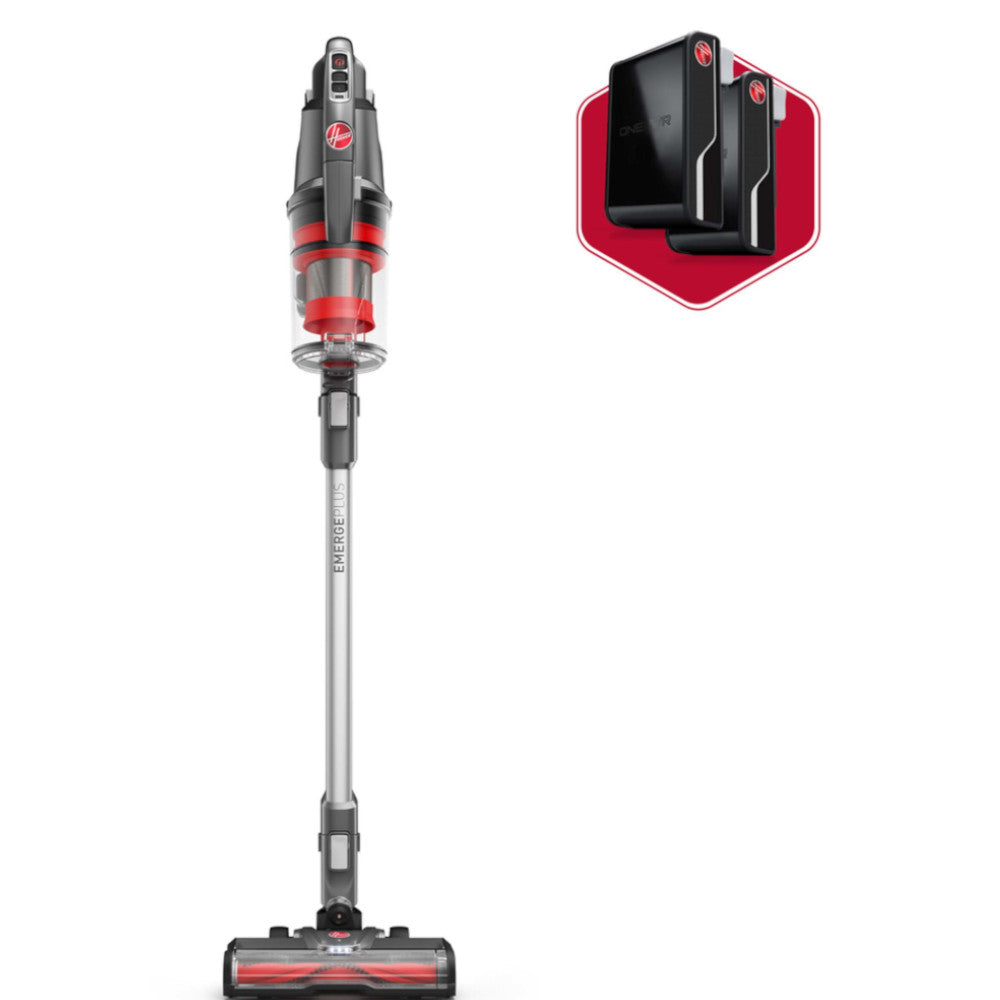 HOOVER BH53641VDE ONEPWR® Emerge+ Cordless Stick Vacuum Cleaner with 2 Batteries | Lightweight & Powerful | Ideal for Hard Floors & Carpets | Home & Pet Hair Cleaning