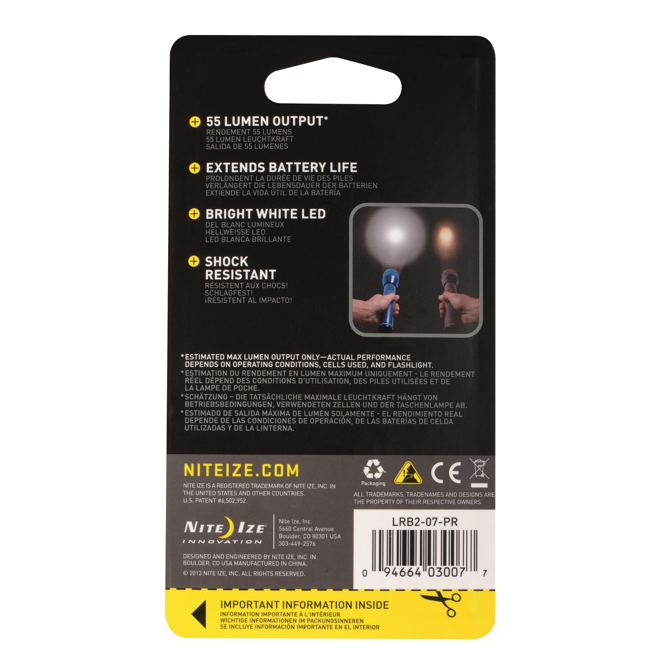 Nite Ize LED Upgrade Bulb Kit - 55 Lumen LED Flashlight Bulb with 100,000 Hour Lifespan - Compatible with Most C & D Cell Flashlights - Perfect for Camping, Hiking & Emergency Preparedness