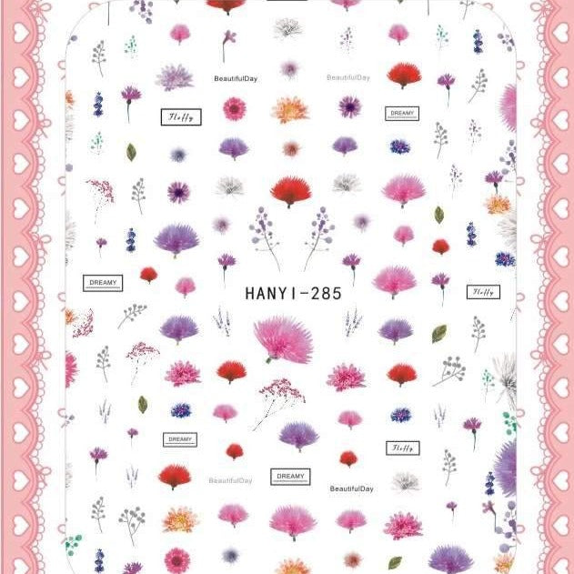 HANYI Nail Art Stickers - Premium DIY Nail Decals for Women | Waterproof & Long Lasting | Perfect for Parties, Weddings, and Everyday Fashion