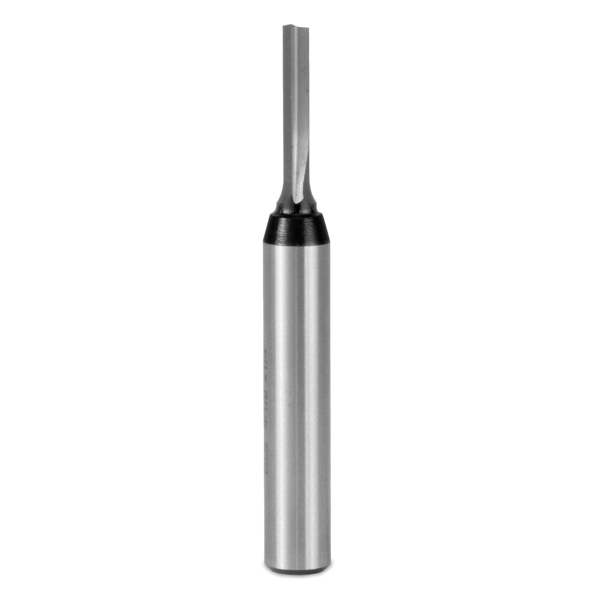 WEN RB001SF 1/8 Inch Straight 1 Flute Carbide Tipped Router Bit with 1/4 Inch Shank - Perfect for Woodworking, DIY Projects, and Precision Routing in Hardwoods & Softwoods