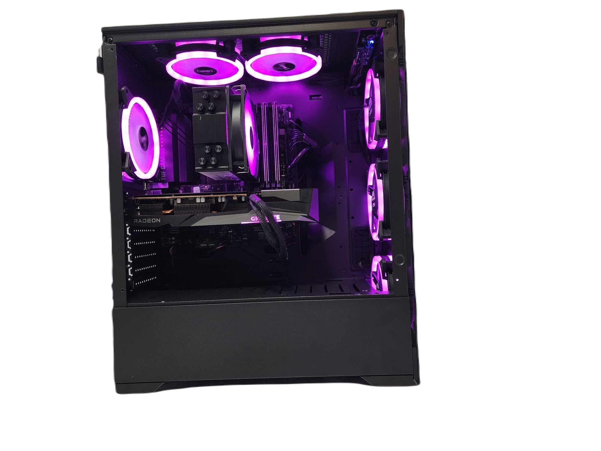 Pinnacle Gaming PC Desktop Computer - AMD Ryzen 9 9900X3D, 2TB Gen4 SSD + 2TB Storage, RX 7600 GPU, 64GB RAM, Black Vog A620M - Ultimate Gaming & Streaming Setup for Esports & 4K Gaming