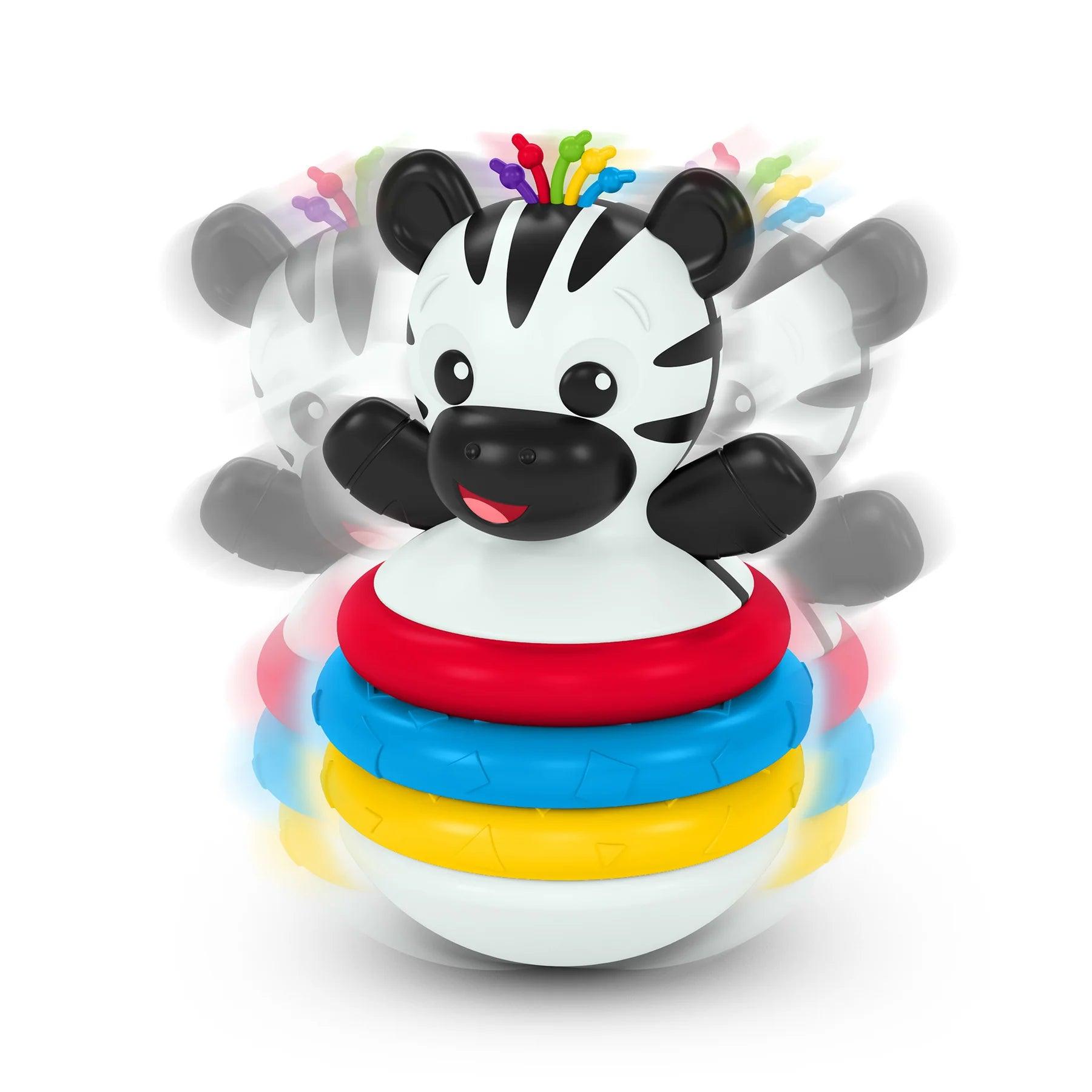 Baby Einstein Stack & Wobble Zen™ Teether Toy - Soothing Teething Relief for Babies 3-12 Months - Stackable Sensory Toy for Early Learning & Playtime Fun