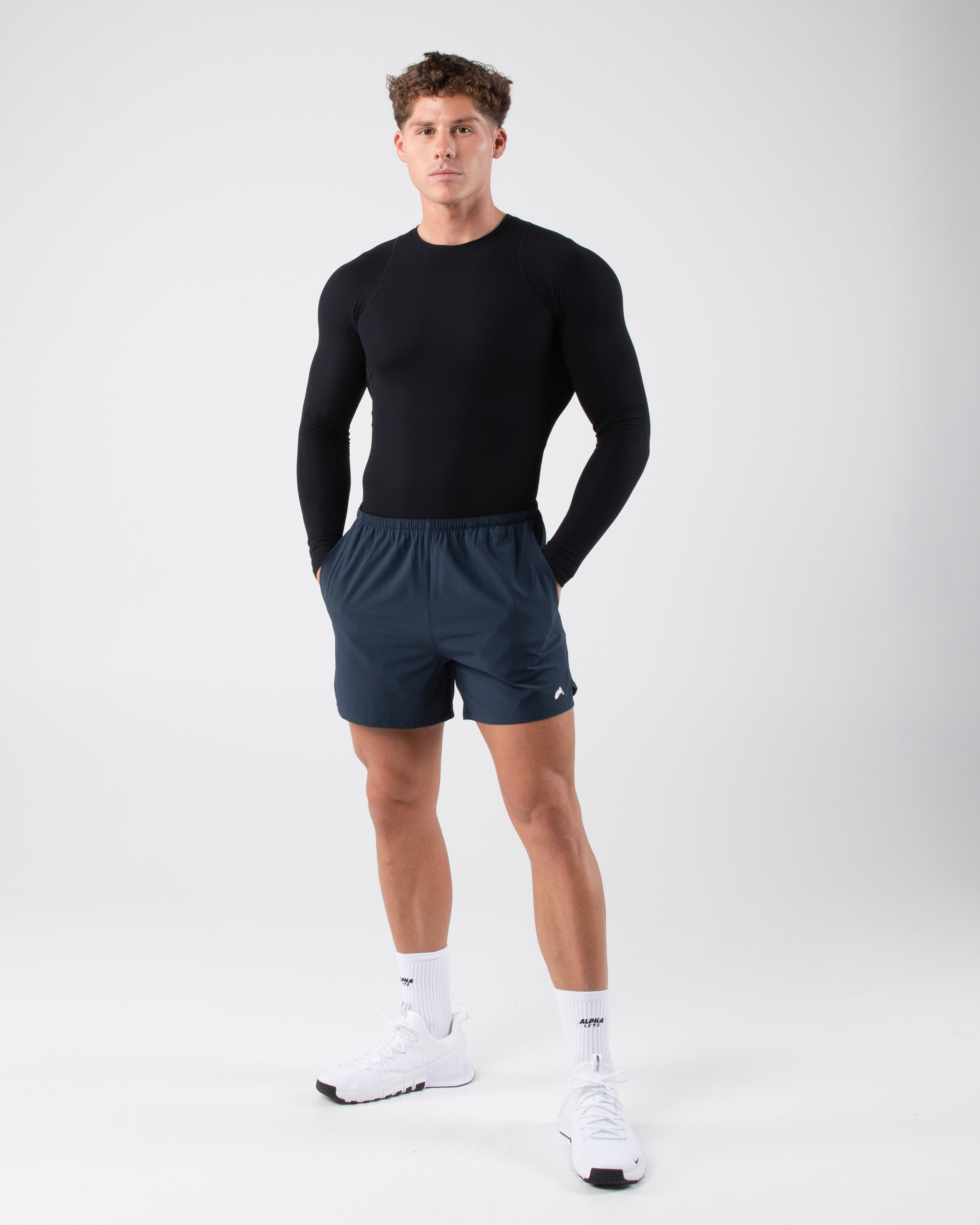 Dynamic Short Sleeve T-Shirt for Men - Deep Navy Blue Casual Tee - Perfect for Gym, Workout, and Everyday Wear