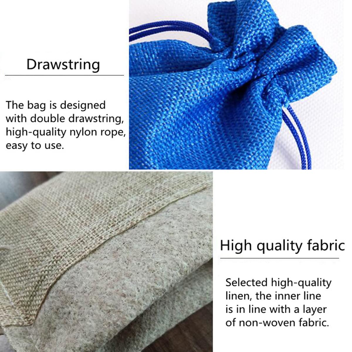 20Pcs Burlap Drawstring Bags for Jewelry, Candy & DIY Crafts - Party Favors