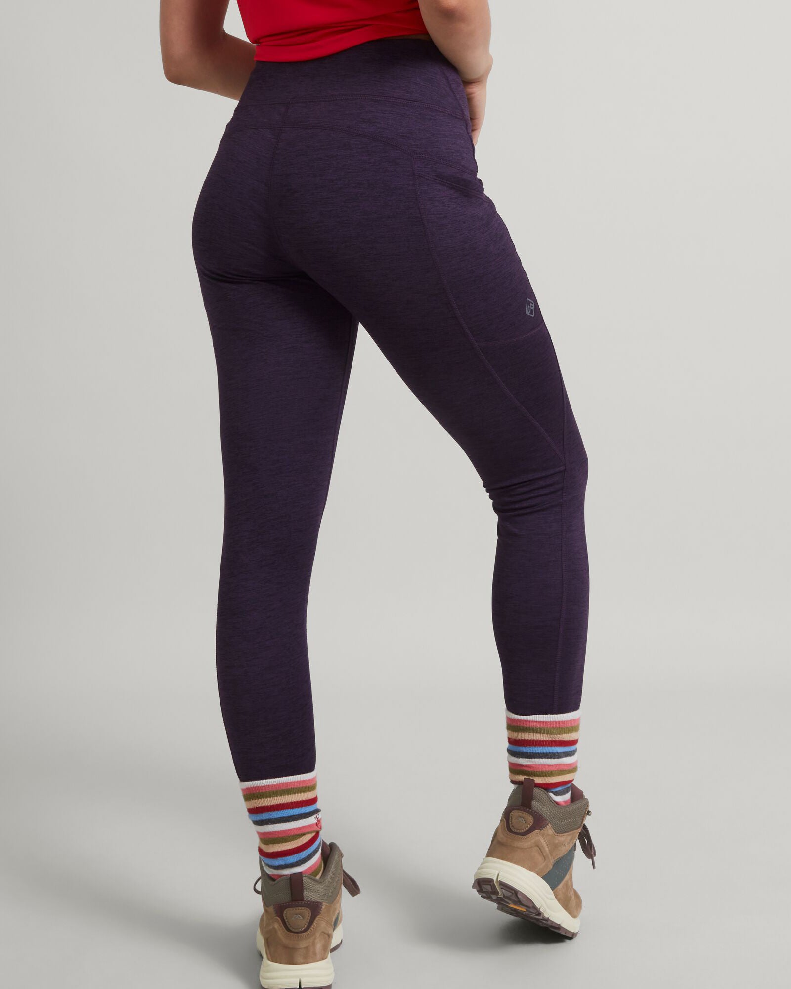 ULT Hike Winter Women's Leggings - Thermal Fleece Lined Cold Weather Hiking Pants for Outdoor Activities, Running & Snow Sports