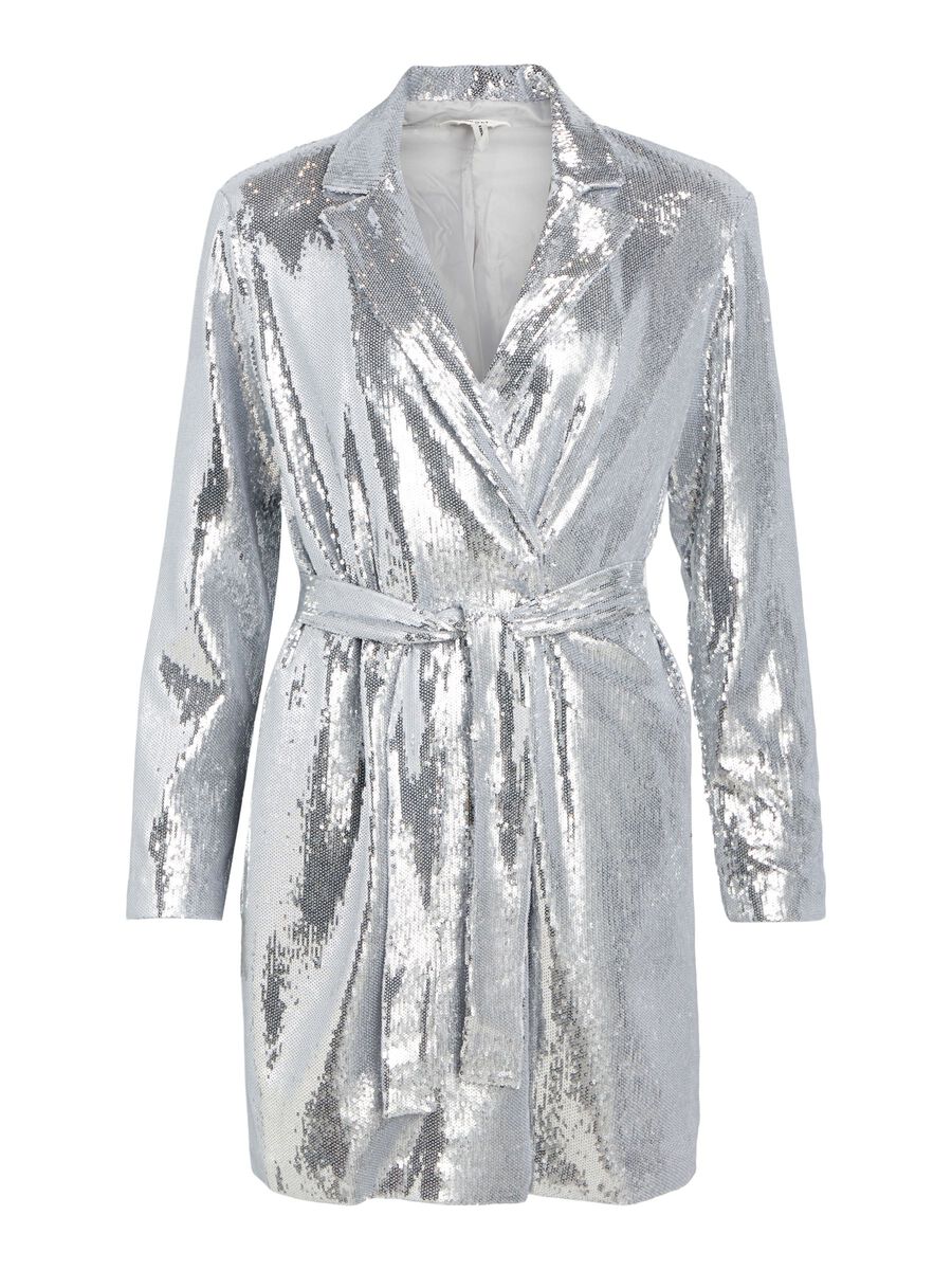 Elula Sequin Blazer Dress for Women - Silver Glitter Party Blazer Dress | Perfect for Cocktail Parties, Evening Events & Special Occasions