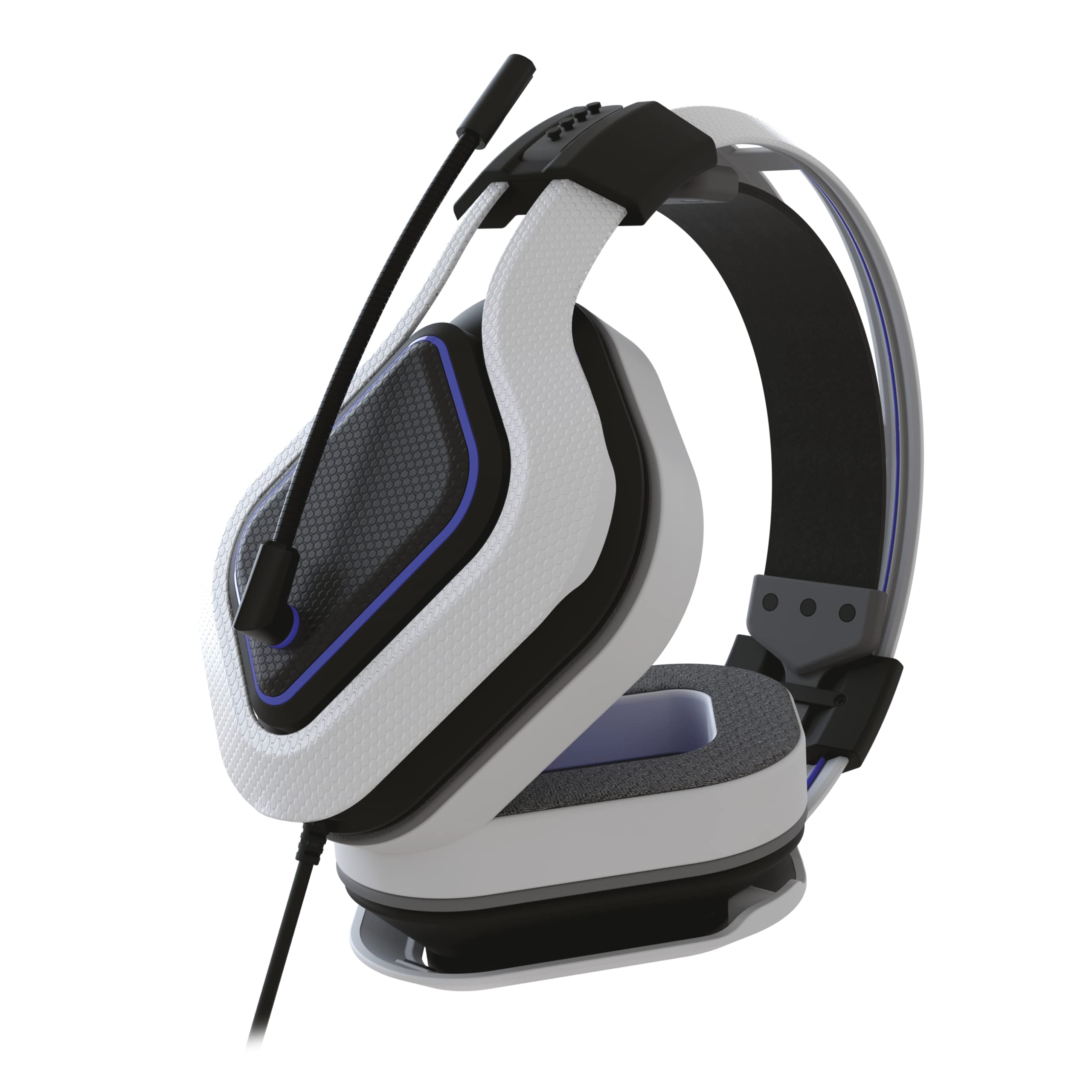 Gioteck HC-9 Wired Gaming Headset with Noise Cancelling Mic - Comfortable Over-Ear Headphones for PS4, PS5, Xbox & PC - Perfect for Online Gaming & Streaming