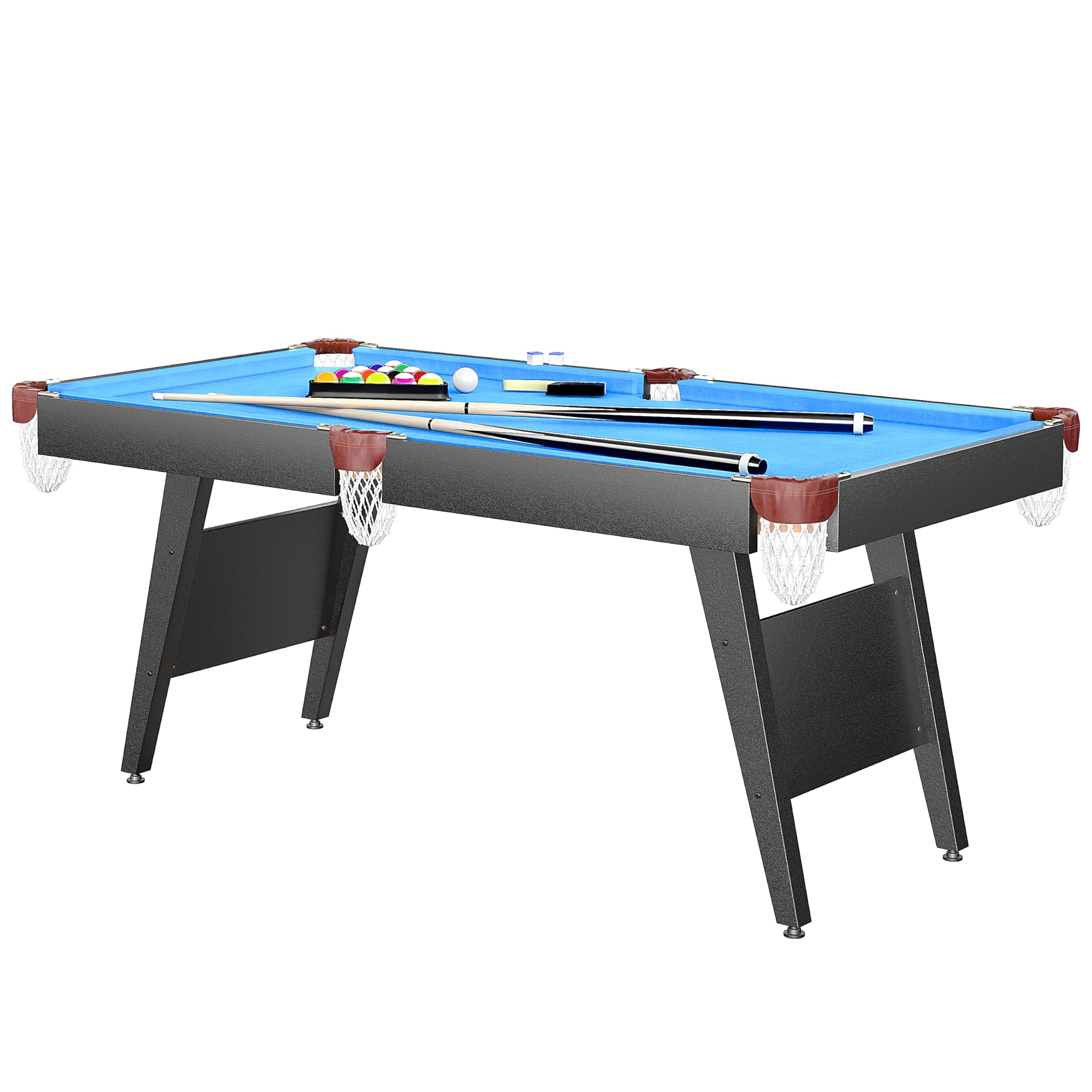 3-in-1 Multi-Game Table - 65.75 Inch Convertible Pool Table, Ping Pong Table & Air Hockey Combo for Indoor/Outdoor Use | Perfect for Family Game Rooms, Basements & Backyard Entertainment