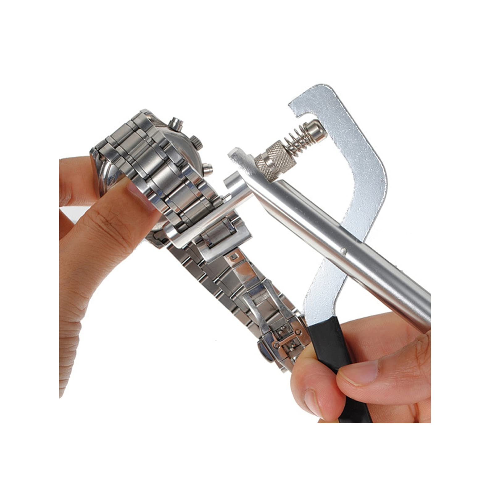 Watch Band Removal Pliers - Spring Assisted Watch Repair Tool for Watchmakers | Professional Watch Strap Link Pin Remover | Perfect for Watch Repair Shops & DIY Enthusiasts