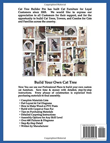 Cat Tree Builder Pro: DIY Cat Furniture Construction Plans for Indoor Cats - Build Custom Cat Towers, Condos & Scratching Posts for Your Home