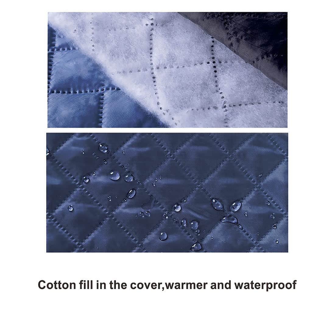 Universal Baby Stroller Rain Cover - Waterproof Winter Weather Shield for Travel Strollers & Pushchairs | Protects from Snow, Wind, Sun & Dust | Navy Blue | Ideal for Cold Weather, Outdoor Walks & Shopping Trips