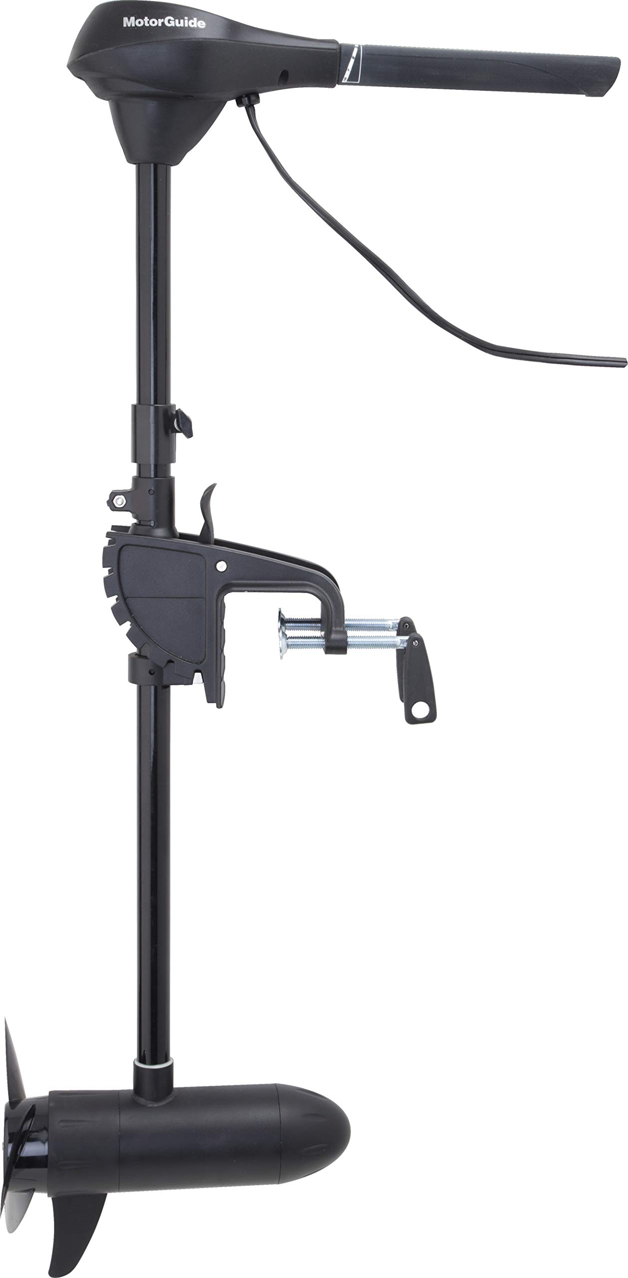 MotorGuide Transom Mount Hand-Control Trolling Motor - Lightweight & Quiet Electric Outboard for Fishing Boats, Kayaks, and Small Watercraft - Perfect for Freshwater & Saltwater Angling