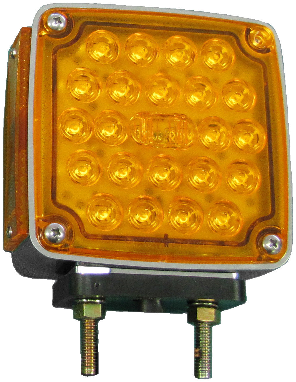 PM V327R Amber Red LED Double Face Park & Turn Light with Side Marker - 6 Pack for Trucks, Trailers & Commercial Vehicles - Durable Outdoor Lighting for Safe Parking & Turning