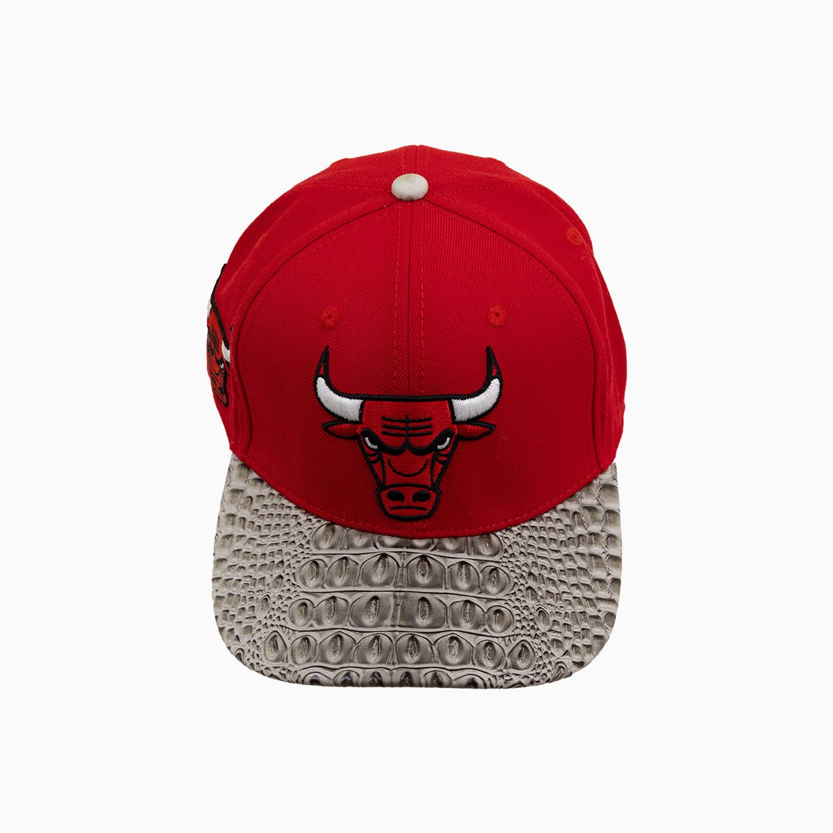 Chicago Bulls NBA Leather Visor Wool Flat Brim Snapback Hat - Stylish Basketball Cap for Men & Women, Perfect for Games, Streetwear & Sports Fans