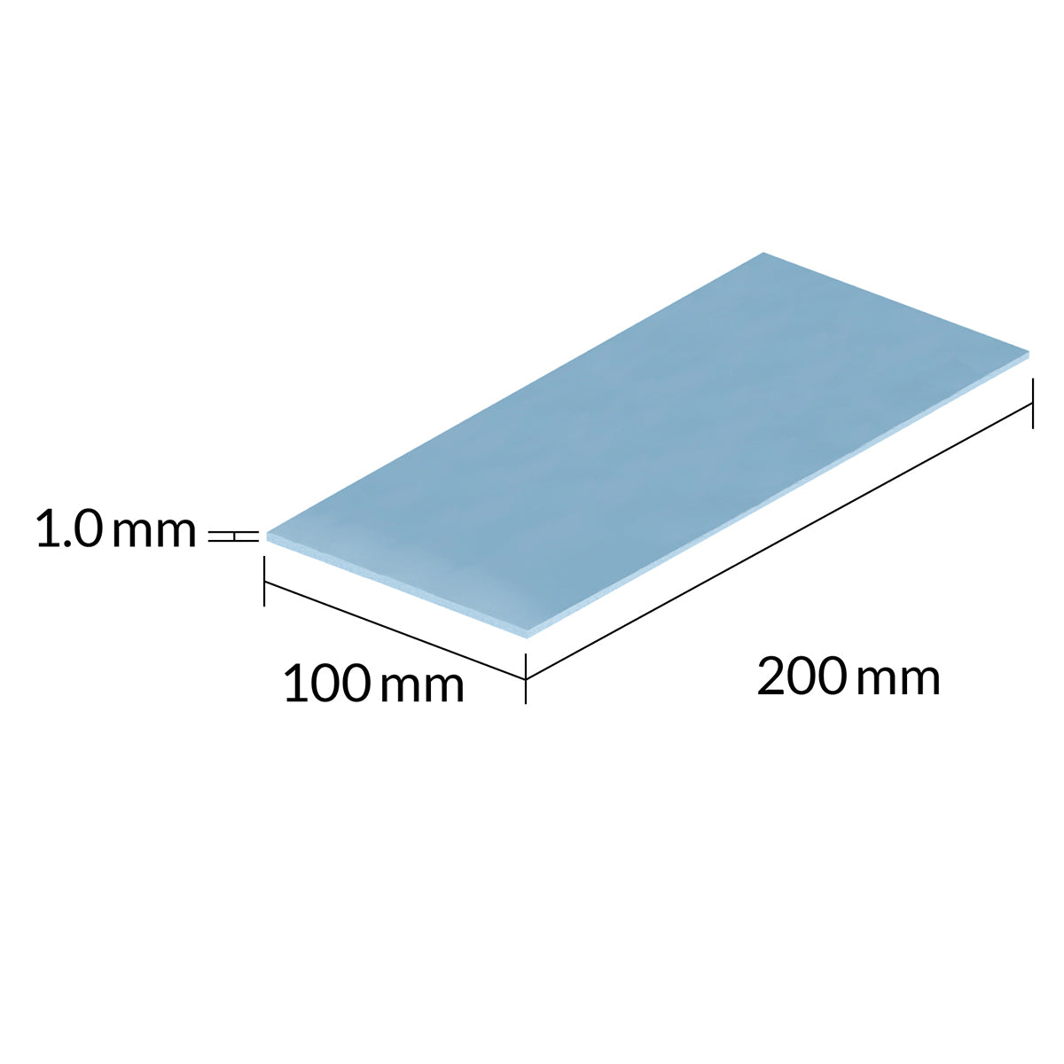 Arctic TP 3 Premium Performance Thermal Pad 200x100mm (7.87x3.94in), 1.0mm Thickness - 2 Pack - High Thermal Conductivity for CPU/GPU Cooling, Laptop & PC Heat Dissipation