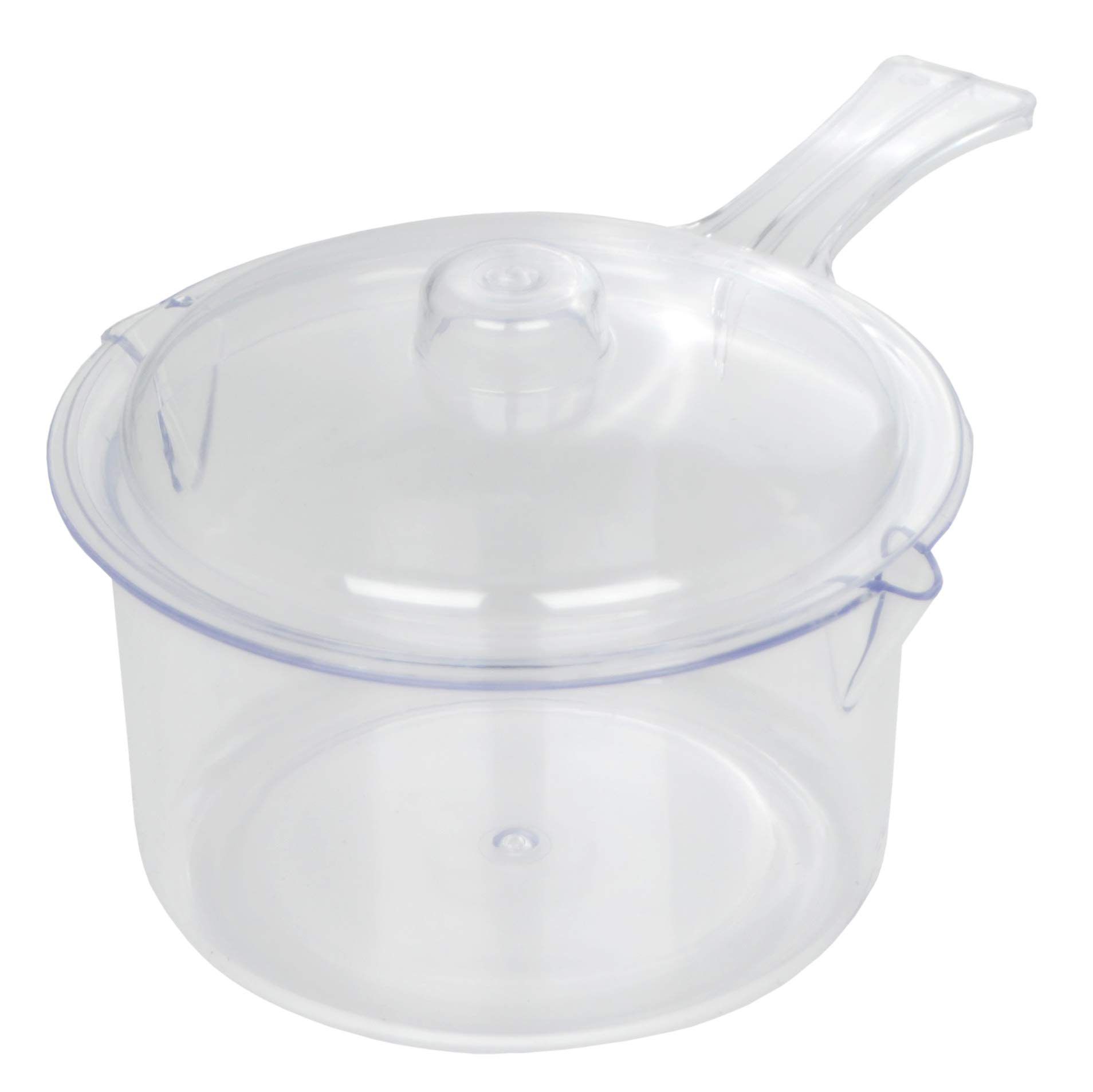 Easycook Microwave Sauce Pan - Clear Polycarbonate 500ml & 600ml Options - Microwave Safe & Durable Cooking Pot with Lid - Perfect for Heating Sauces, Soups, and Leftovers in the Microwave