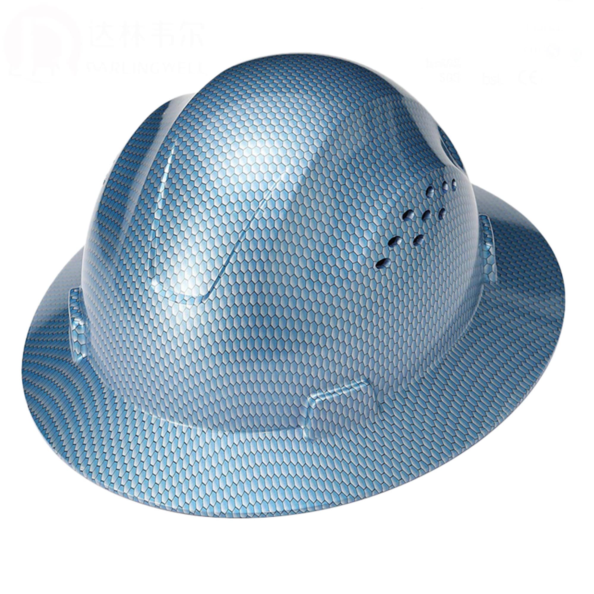 FRP Helmet - Impact Resistant, Adjustable & Breathable for Work & Sports