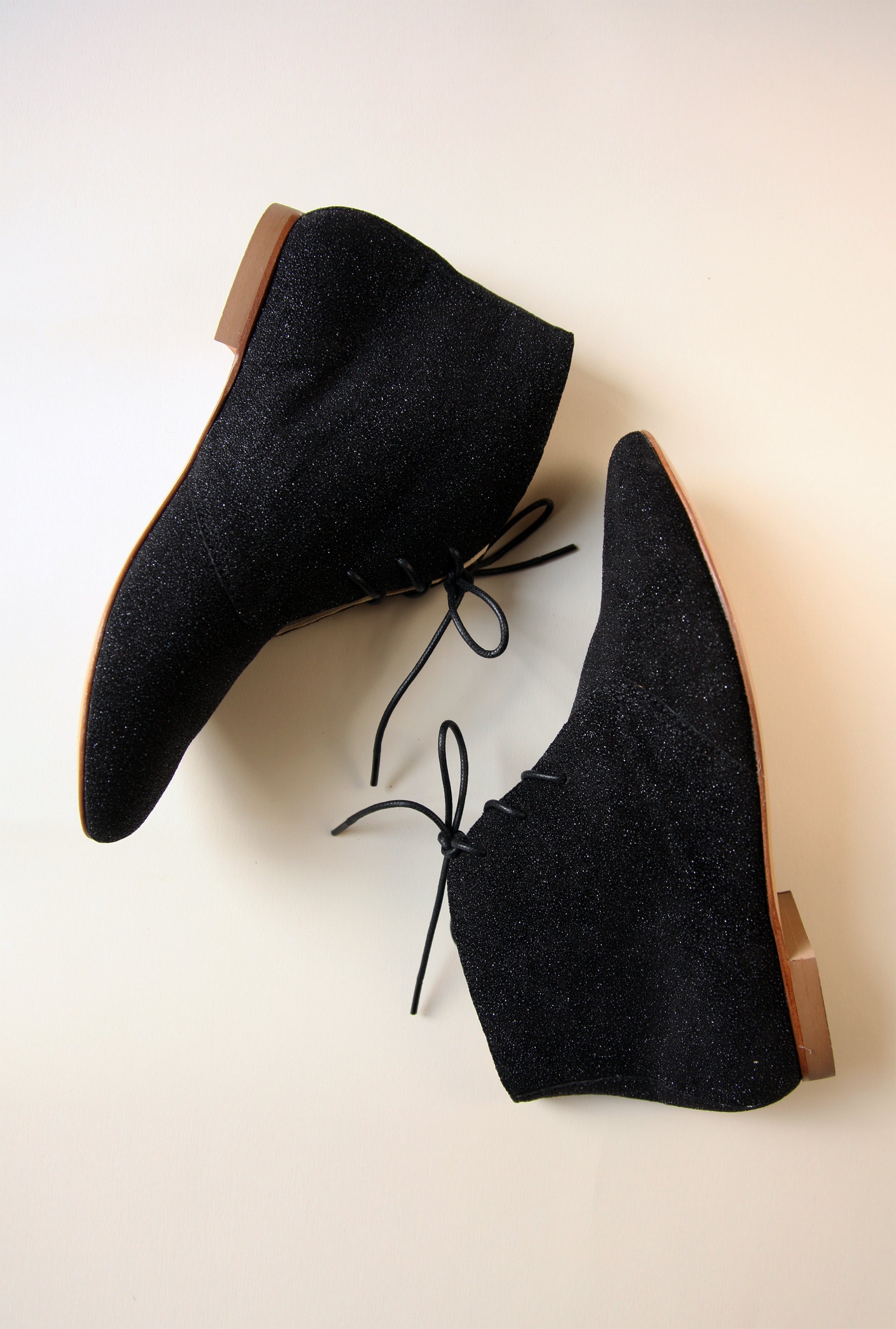 LEA Boots - Black Sparkle Women's Fashion Ankle Boots for Party, Night Out & Special Occasions