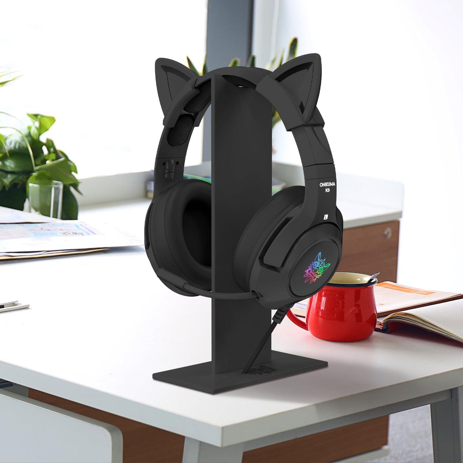 ONIKUMA ST 1 Stable Anti-Slip ABS Gaming Headphone Stand Holder - Perfect for Desk Organization & Gaming Setup Accessories